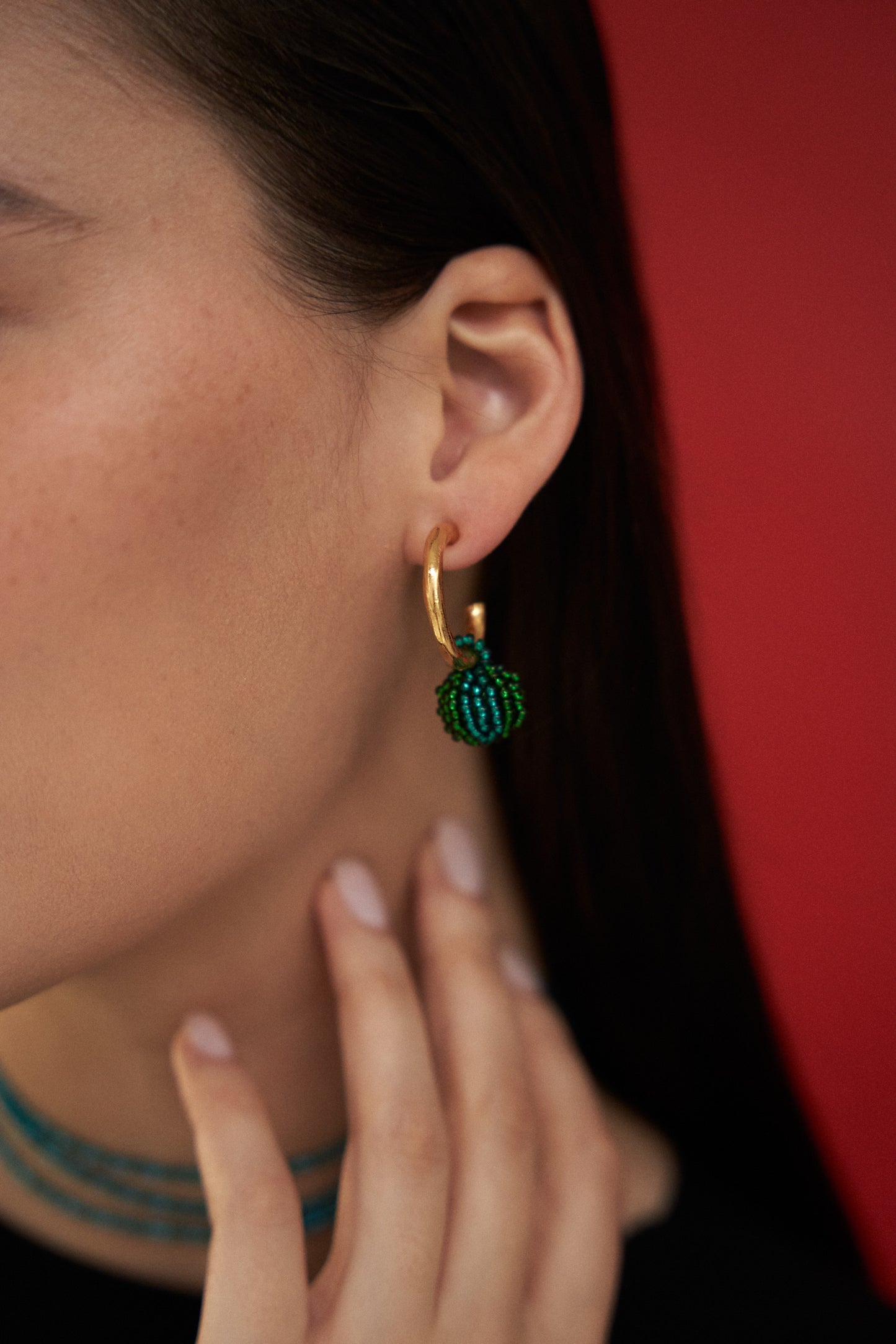 Turquoise Billy Hoops