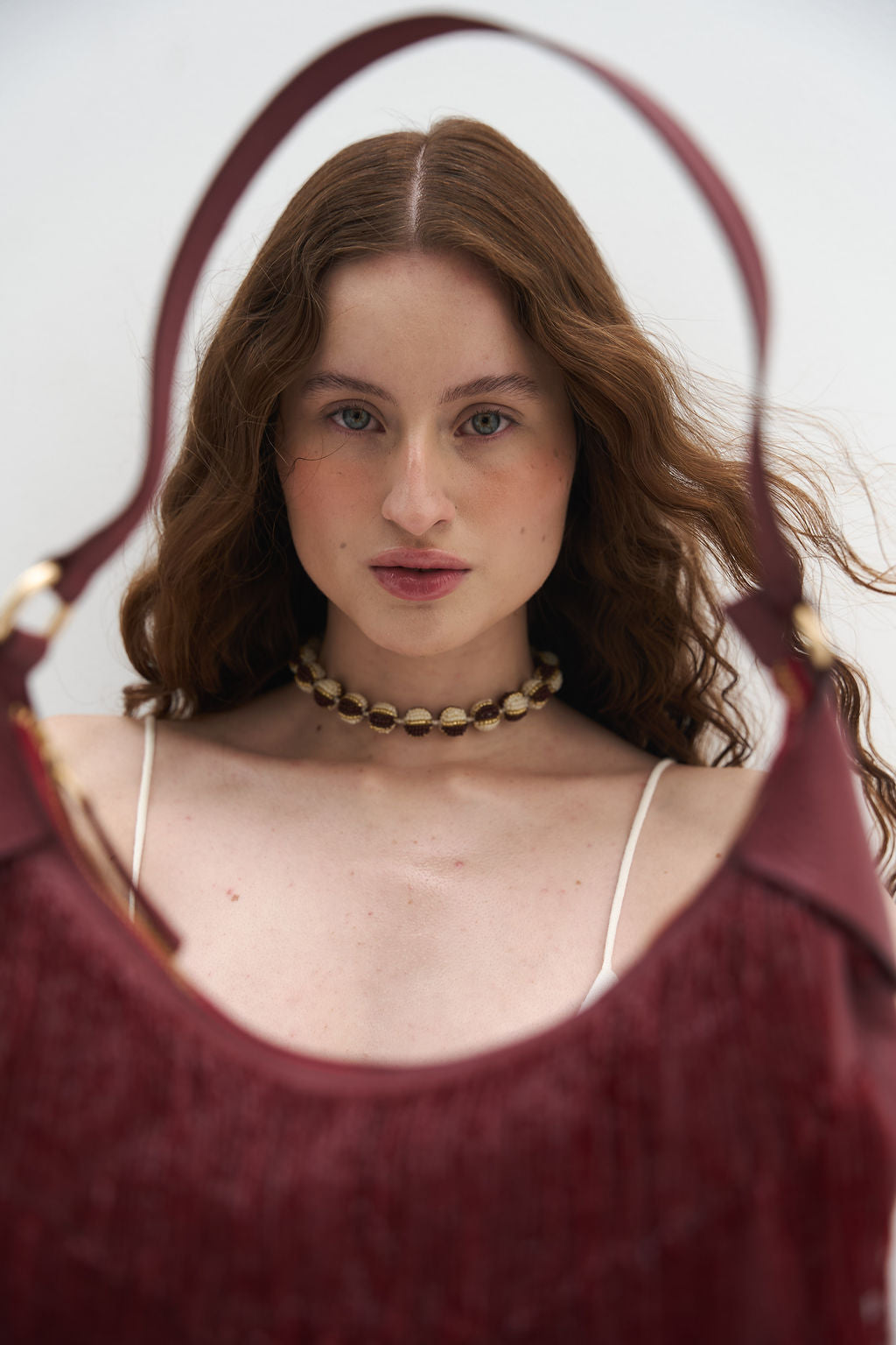 Wine Tamara Bag