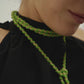Amara Necklace in Green & Soft Pink