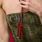 Amara Necklace in Beige & Wine